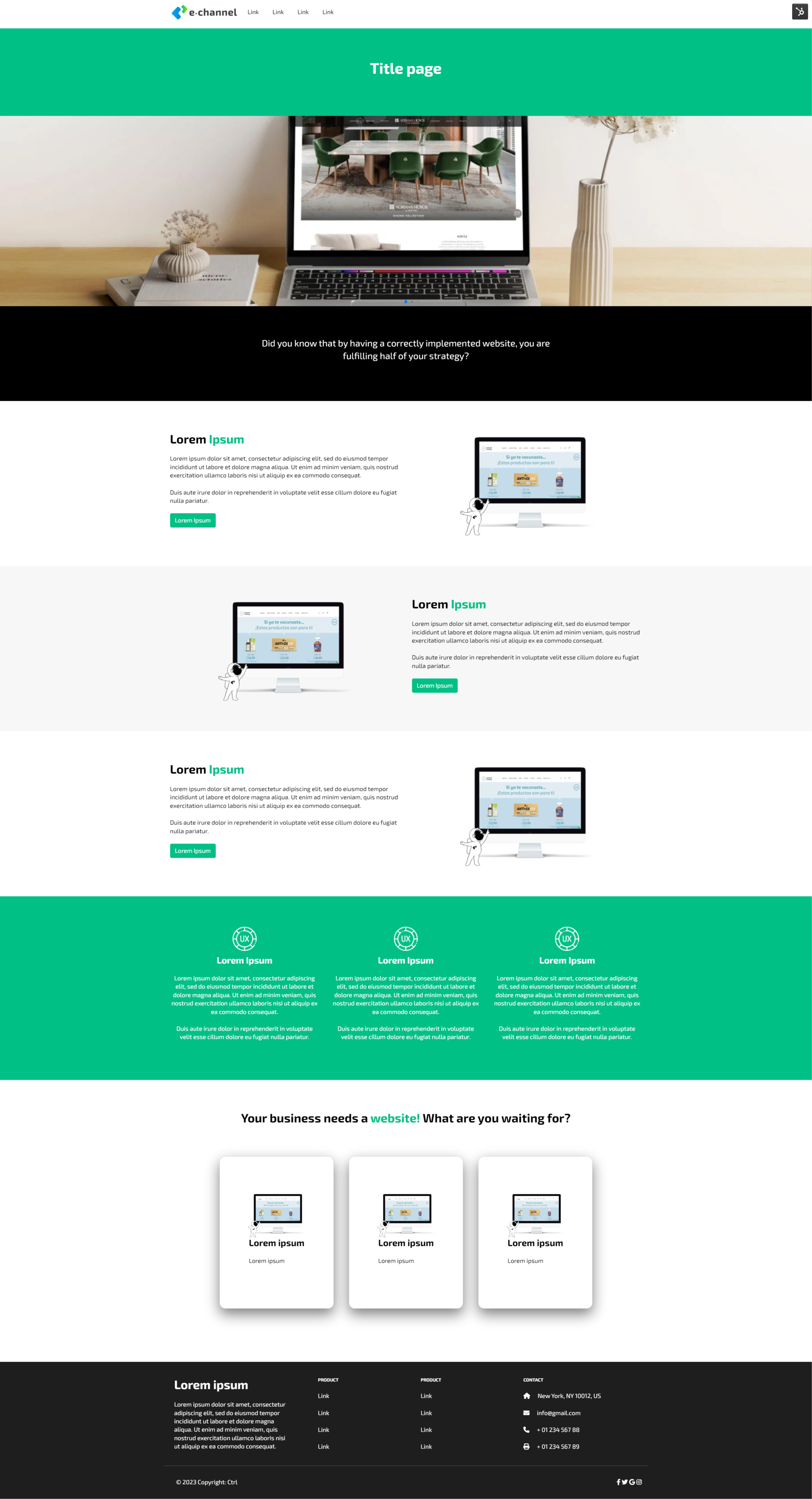Landing page